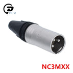 20Pcs/lot 10 PCS NC3MXX & 10 PCS NC3FXX Male and female A set 3 Pin XLR Connector with!