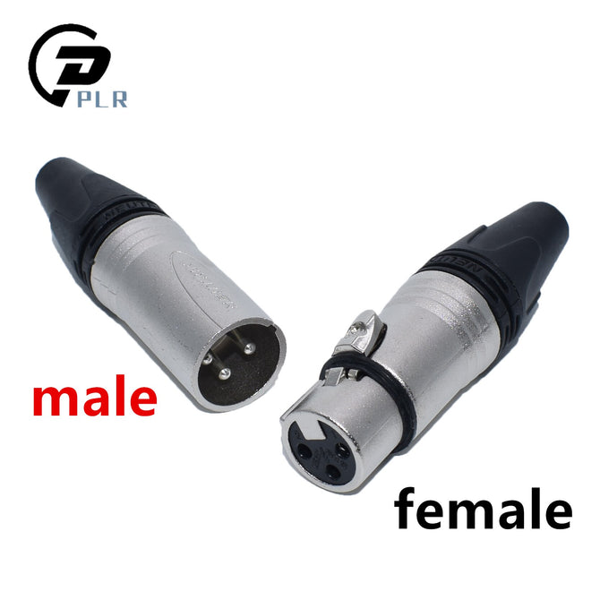 20Pcs/lot 10 PCS NC3MXX & 10 PCS NC3FXX Male and female A set 3 Pin XLR Connector with!