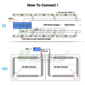 20pc DC12V 50cm LED Bar Lights Supper brightness LED Rigid strip 72LEDs 14W SMD5730 LED Fluorescent Energy Save Light&Lightinng