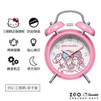 HelloKitty学生创意个性卡通卧室闹钟男孩女孩床头静音夜光大铃声