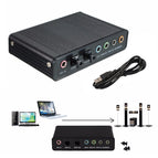 USB 2.0 External Sound Card 6 Channel 5.1 Stereo Sound Optical Audio Output Adapter For PC And Mac wholesale bulk price