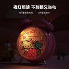 HelloKitty学生创意个性卡通卧室闹钟男孩女孩床头静音夜光大铃声