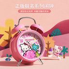 HelloKitty学生创意个性卡通卧室闹钟男孩女孩床头静音夜光大铃声