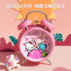 HelloKitty学生创意个性卡通卧室闹钟男孩女孩床头静音夜光大铃声