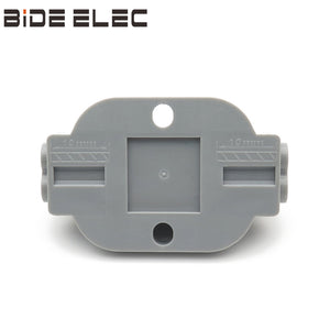 233-2 10Pcs 2In-2Out Fast Universal Conductor Terminal Block Wire Connectors Connect Termianls Compact With Mounting Carrier