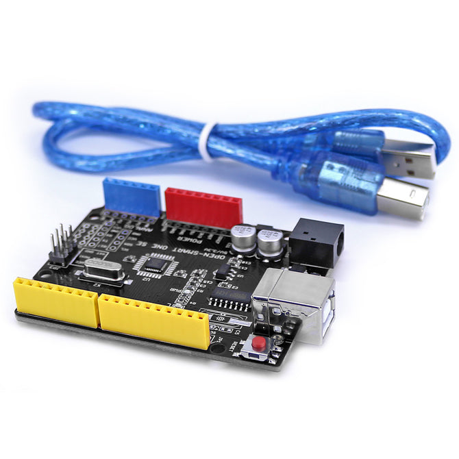 5V / 3.3V OPEN-SMART R3 Board (CH340) ATMEGA328P Chip Development Board with USB Cable Compatible for Arduino