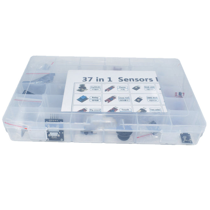 AOQDQDQD® 37 In 1/45 In 1 Sensor Kits Ultimate Starter Kit For Arduino Raspberry Pi Beginner Learning Sensor Module Suit with Plastic Case wholesale bulk price