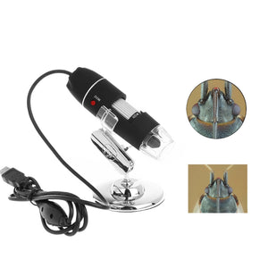 2MP 1000X 8 LED USB Powered Digital Microscope Endoscope Zoom Camera Magnifier w/ Stand