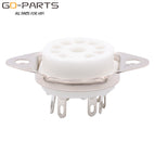 2PCS 9pin Ceramic Vacuum Tube Sockets For 6DJ8 12AX7 ECC83 B339 CV492 6L13 12AU7 ECC82 ECC81 ECC83 12AT7 Bottom Chassis Mount