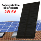 2W 6V Solar Panel Cell Durable Solar Generator Solar Cells Light Outdoor DC Output Waterproof Panel Solar Charger Portable