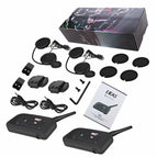 2PCS/set EJEAS V6 Pro Intercomunicador para Capacete Bluetooth Helmet Headset 1.2km IP65 Music Waterproof 6 Riders Interphone