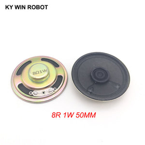 2pcs/lot New Ultra-thin speaker 8 ohms 1 watt 1W 8R speaker Diameter 50MM 5CM thickness 13MM