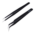 10pcs/set Anti-static Precision Tweezers Set Pinzas Pincet Stainless Steel ESD Tweezer Electronics Repair Tools wholesale bulk price