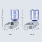 3.8L Pet Cat Automatic Feeders Large Capacity Cat Water Fountain Plastic Dog Water Bottle Feeding Bowls Water Dispenser for Cats