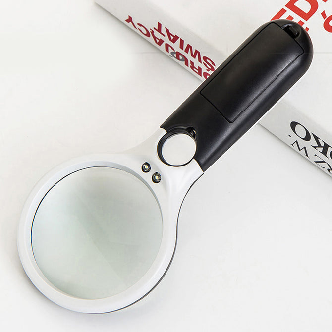 3 LED Light 45X Handheld Reading Magnifying Glass Lens Jewelry Watch Loupe Magnifier wholesale bulk price