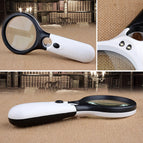 3 LED Light 45X Handheld Reading Magnifying Glass Lens Jewelry Watch Loupe Magnifier wholesale bulk price