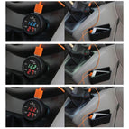 3 in 1 12/24V Voltmeter Car Monitor Display USB Charging Charger For Phone Tablet GPS LED Digital Voltmeter Gauge Thermometer