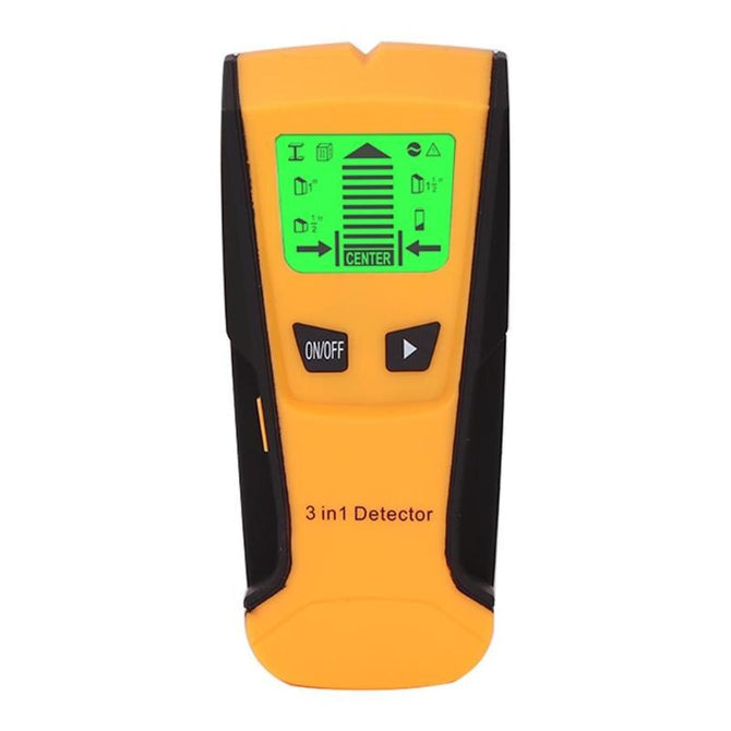 3 in 1 Metal Gold Detector Find Metal Wood Studs AC Voltage Live Wire Detector Wall Scanner Wall Scanner Electric Box Gold Finde