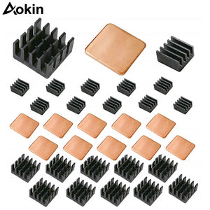 30 PCS Raspberry Pi Heatsink Kit Copper Aluminum Heatsink for cooling cooler Raspberry Pi 3 Pi 2 Pi Model B+