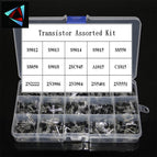 300/600Pcs 15Value*20/40Pcs Transistor TO-92 Assortment Box Kit 2N2222 2N3904 2N3906 C945 S8050 S8550 S9014 S9013 9018 wholesale bulk price