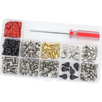 300Pcs Personal Computer Screw Standoffs Set Assortment Kit with a Screwdriver for Hard Drive Computer Case Motherboard Fan Powe