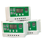 30A 20A 10A 12V24V Auto Solar Panel Battery Charger Regulators for Lead acid battery and lithium battery 30a solar controller