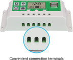 30A 20A 10A 12V24V Auto Solar Panel Battery Charger Regulators for Lead acid battery and lithium battery 30a solar controller