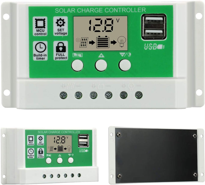 30A 20A 10A 12V24V Auto Solar Panel Battery Charger Regulators for Lead acid battery and lithium battery 30a solar controller