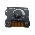 30A LED Dimmer 12V 24V 720W Max Big power For Led Single Strip Switch Knob control Electric Shock cover Light regulator