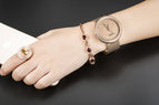 GUOU Watch Luxury Diamond Women Watches Fashion Casual Auto Date Ladies Quartz Watch Stainless Steel Clock saat relogio feminino