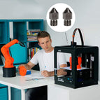 3D Printer parts MK7 MK8 steel Mold Super Hard nozzle m6 Threaded Corrosion-Resistant 1.75mm for Ender 3 CR10 Ender 3 PRO