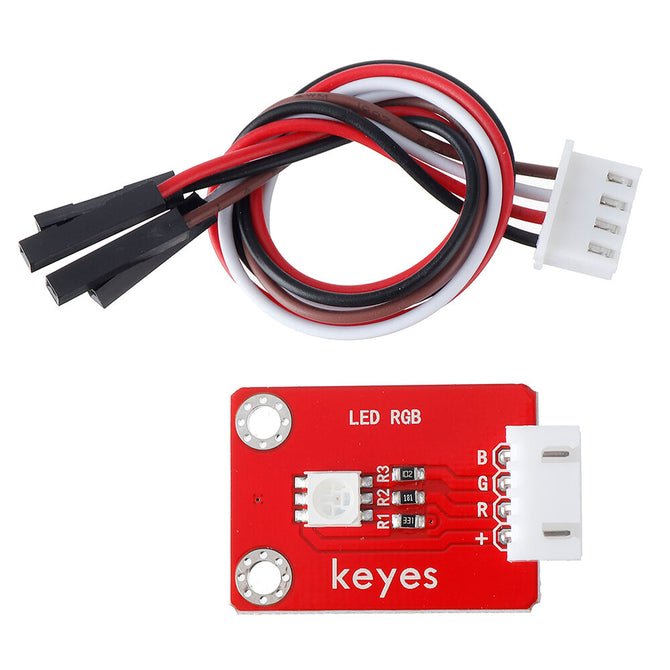 Keyes Brick Warn Light LED RGB Module (pad hole) Anti-reverse Plug White Terminal Digital Signal wholesale bulk price