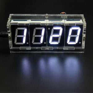 Geekcreit DIY 4 Digit LED Electronic Clock Kit Temperature Light Control Version wholesale bulk price