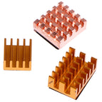 3pcs/set For Raspberry Pi 4B Copper Cooling Pad Heatsink Radiator Cooling Kit Cooler For Raspberry Pi 4 Model B Heat Sink