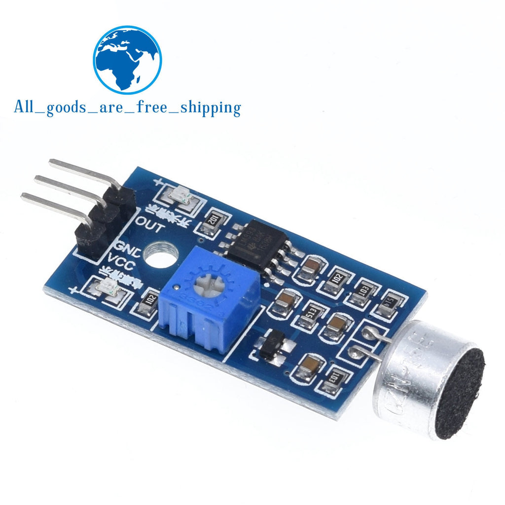 Sound Sensor Module 3 Pin 3pin Voice Sound Detection Sensor Module Intelligent Smart Vehicle Ro ...