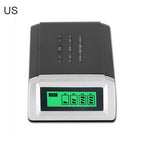 4 Slots EU/US/UK Plug LCD Display AA AAA Lithiumes Ni-MH Battery Fast Charger