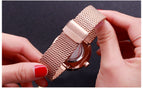 GUOU Watch Luxury Diamond Women Watches Fashion Casual Auto Date Ladies Quartz Watch Stainless Steel Clock saat relogio feminino