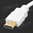 3-in-1 Micro HDMI/Mini HDMI/HDMI to VGA+3.5mm AV Adapter - White+Black wholesale bulk price