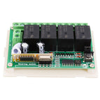 433Mhz Universal Radio Receiver Relay Remote Control Switch DC 12V 4CH Relay Receiver Module+RF Remote Controller Transmitters