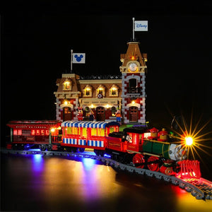 YEABRICKS DIY LED Light Lighting Kit ONLY For LEGO 71044 Station Block Car Bricks Toy wholesale bulk price