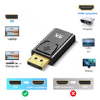 4K DisplayPort to HDMI Adapter Converter Display Port Male DP to HDMI 1K 2K Female HD TV Cable Adapter Video Audio PC laptop