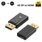 4K DisplayPort to HDMI Adapter Converter Display Port Male DP to HDMI 1K 2K Female HD TV Cable Adapter Video Audio PC laptop