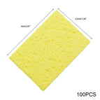 5/10/100Pcs Welding sponge Reusable High Temperature Resistant Cleaning Sponge Suitable For Electric Soldering Iron Cleaning