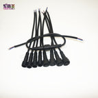 5/10/20/50 pairs Male to Female 2pin 3pin 4pin 5pin led Connector Waterproof IP68 BLACK Cable 20CM Pigtail for LED Strips Light