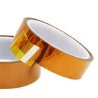 5/15/25mm 33m 100ft Kapton Adhesive Tape BGA High Temperature Heat Resistant Polyimide Gold for Electronic Industry