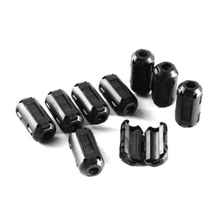 5 Pieces EMI RFI 5mm Clip-on Rfi Filter Snap Around Ferrite For Audio Video Cable Wholesale