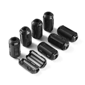 5 Pieces EMI RFI 5mm Clip-on Rfi Filter Snap Around Ferrite For Audio Video Cable Wholesale