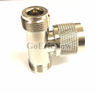 5 pcs  RF Coaxial  N Type Splitter  N-male To Dual N-female 1 Male To 2X Female Connector  T Tee Connector