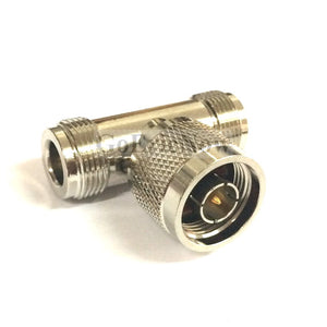 5 pcs  RF Coaxial  N Type Splitter  N-male To Dual N-female 1 Male To 2X Female Connector  T Tee Connector