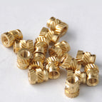 50/100pcs M3 M3*5.7-OD4.6 Thread Knurled Brass Threaded Heat Set Heat Resistant Insert Embedment Nut for 3D Printer accessories
